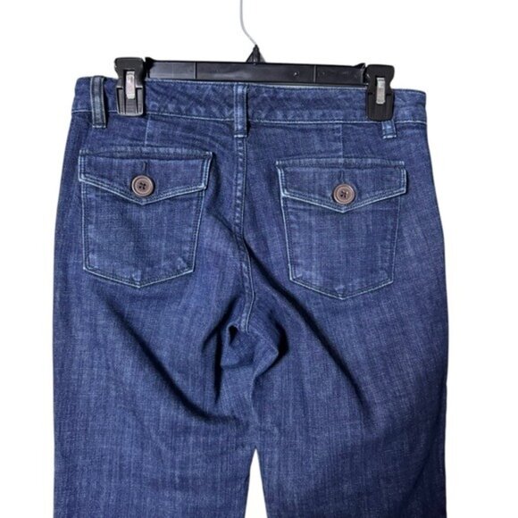 The Limited Women Flare Jeans Size 4 Classy Wide Leg Low Rise Y2K Retro Hippie - Picture 4 of 7